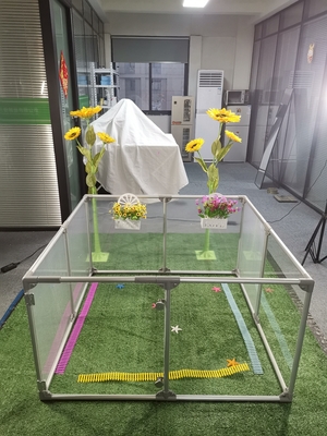 Jardín de seguridad acrílico desmontable para gatos y perros grandes
