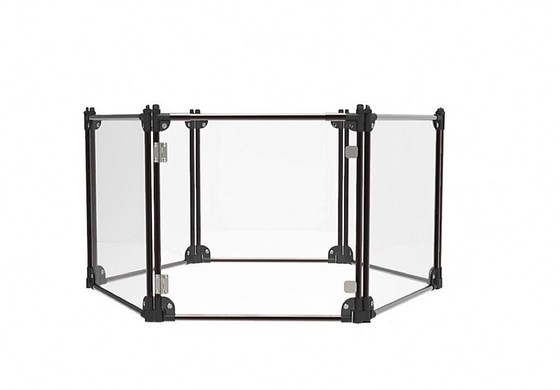 Carpa portátil plegable para perros y gatos carpa de juegos acrílica carpa para mascotas Casa de cerradura con botón interior moderno
