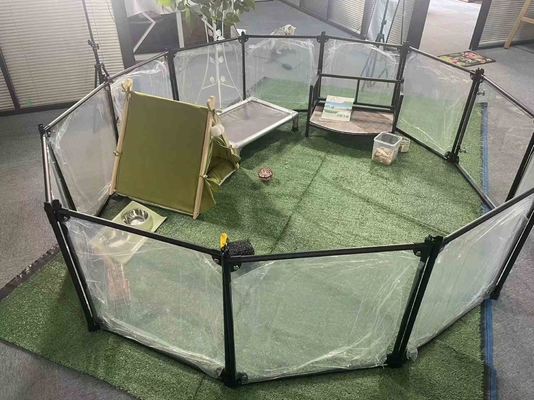 Peso ligero Flexibilidad portátil cerca de animales de mascotas Playpen cerca de jaula