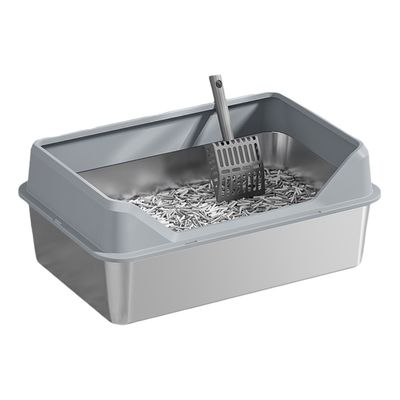 Caja de carga de arena de gato de acero inoxidable y plástico de Maine Cantidades de carga 20 GP 70 conjuntos