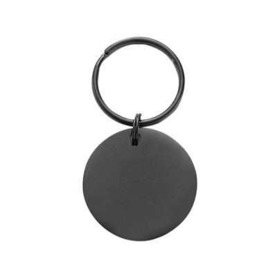 Etiqueta de mascota personalizada círculo de acero inoxidable grabado collar de identificación de nombre para perro gato regalo