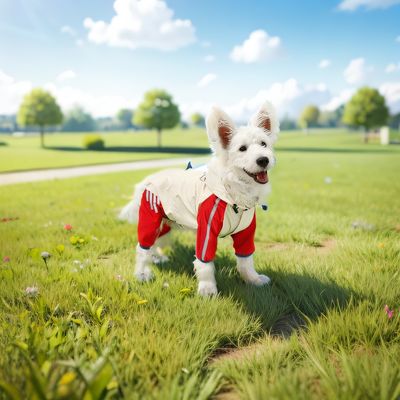 Ropa para mascotas abrigo de lluvia patrón animal impermeable tamaño pequeño para perros verano/primavera