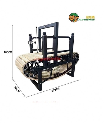 Caminadora para perros no eléctrica personalizable para razas medianas y grandes Marco de madera