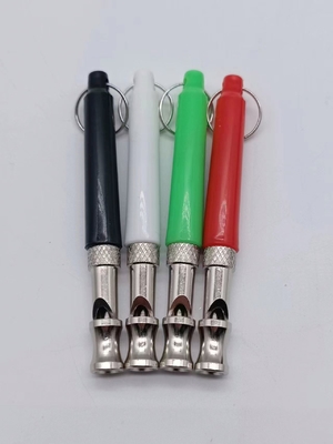 Entrenamiento de ladrido de recuerdo simple con silbato de perro rosa y cordón ajustable