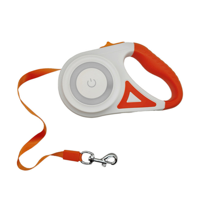Leash automático para mascotas Leash para perros retráctil con luz LED de larga duración y ajustable