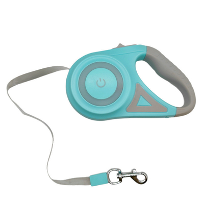 Leash automático para mascotas Leash para perros retráctil con luz LED de larga duración y ajustable