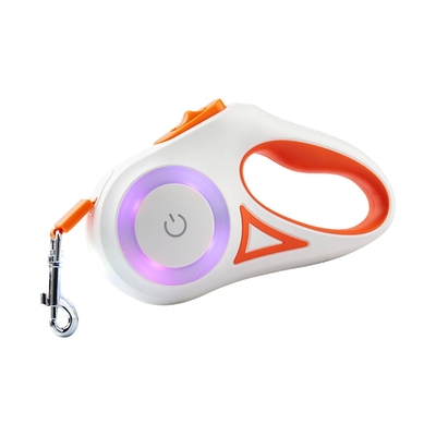 Leash automático para mascotas Leash para perros retráctil con luz LED de larga duración y ajustable