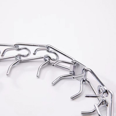 Collar de perro de plata para el entrenamiento de mascotas Aheasoun Prong Collar Choke Collar Pinch Collar