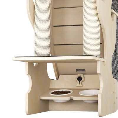 ALT-FBB-275 Gato de madera corriendo en casa silenciosa juguete interactivo