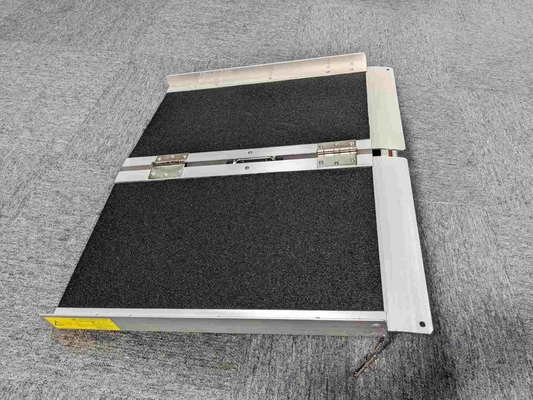 2-8 pies de aluminio de silla de ruedas rampa antideslizante rampa plegable para puerta de umbral rampa portátil
