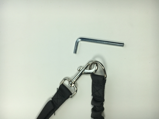 Pedazo de 42,5 cm cuerda de 68 cm de manos libres de bicicleta para perros activos y aventureros