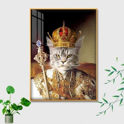 Perros gatos retrato de mascotas marco de aleación de aluminio personalizado mascotas múltiples pintura decorativa