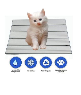 Cama con almohadilla de hielo antideslizante para perros y gatos