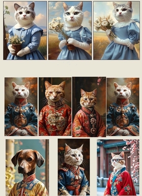 Retrato de mascota Cuadro fotográfico de aleación de aluminio Recuerdo personalizado para perros y gatos
