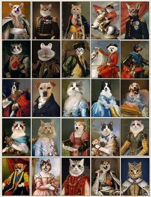 Retrato de mascota Cuadro fotográfico de aleación de aluminio Recuerdo personalizado para perros y gatos
