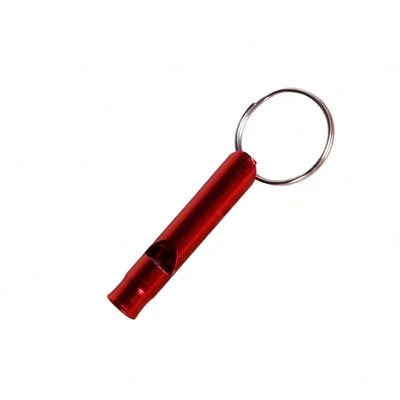 Colorido silbato de emergencia de aleación de aluminio para actividades de autodefensa y supervivencia