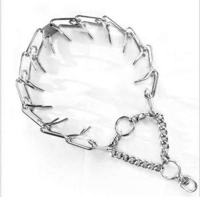 Cadena de entrenamiento de mascotas de acero inoxidable Collar para perros para entrenamiento efectivo de perros