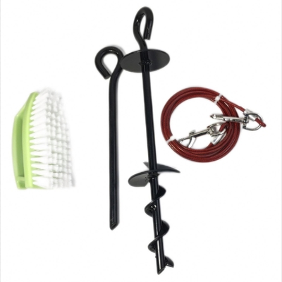8mx40cm Piel de perro Espiral de tierra de tornillo de tierra de anclaje Pico para trampolín columpios Tienda de mirador