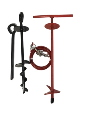 8mx40cm Piel de perro Espiral de tierra de tornillo de tierra de anclaje Pico para trampolín columpios Tienda de mirador