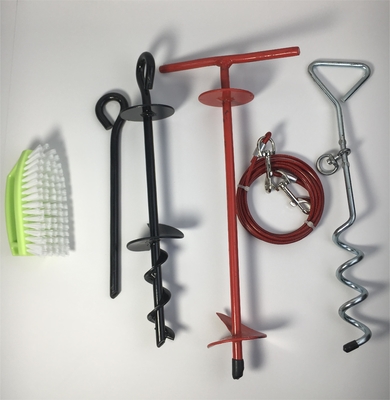 8mx40cm Piel de perro Espiral de tierra de tornillo de tierra de anclaje Pico para trampolín columpios Tienda de mirador
