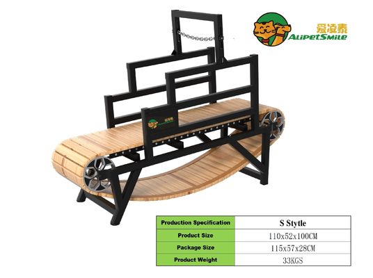Caminadora manual para perros de madera Solución de acondicionamiento físico personalizada para mascotas para REPTILOS y perros grandes