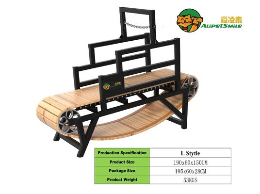 Caminadora manual para perros de madera Solución de acondicionamiento físico personalizada para mascotas para REPTILOS y perros grandes