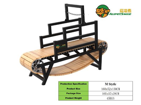 Caminadora manual para perros de madera Solución de acondicionamiento físico personalizada para mascotas para REPTILOS y perros grandes