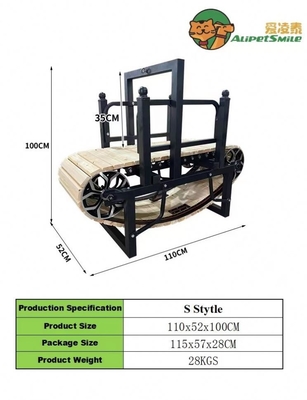 43 kg/50 kg Capacidad Alipetsmile cinta de correr para perros Equipo de ejercicio en interiores para perros grandes