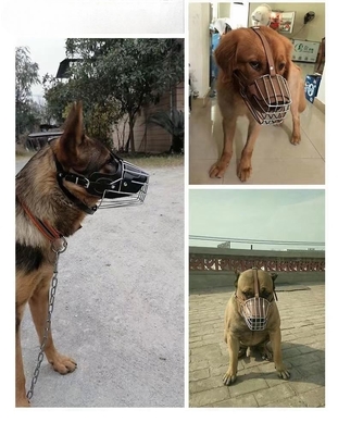 Muzón de perro negro para Pitbull Shepherd Pequeño cachorro Retriever Anti Bark Bite Muzón de mascota