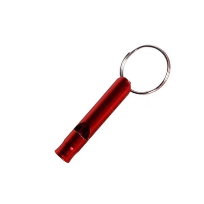 Cerradura de llave de silbato de emergencia de metal de colores para actividades de autodefensa y supervivencia