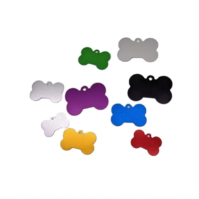 Etiqueta de identificación de mascota para perros con collar de sublimación de aluminio