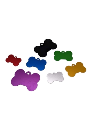Etiqueta de identificación de mascota para perros con collar de sublimación de aluminio