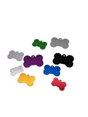 Etiquetas de perros multicolores grabadas Etiquetas de perros en aleación de aluminio con diseño personalizado