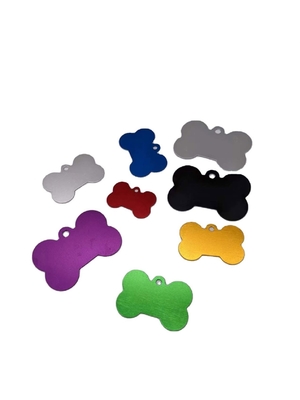 Etiquetas de perros multicolores grabadas Etiquetas de perros en aleación de aluminio con diseño personalizado