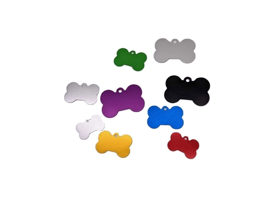 Etiquetas de perros multicolores grabadas Etiquetas de perros en aleación de aluminio con diseño personalizado