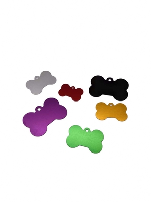Etiquetas de perros multicolores grabadas Etiquetas de perros en aleación de aluminio con diseño personalizado