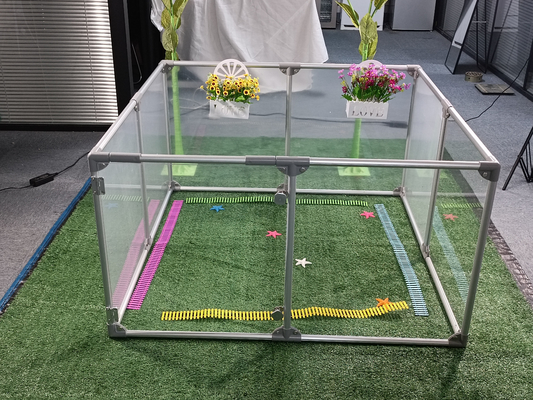 Jardín de juegos para mascotas en interiores y exteriores 8 paneles cerca portátil para perros con tablero de PC de alta permeabilidad