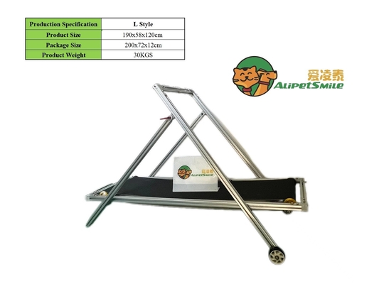 Muelle para perros de metal, acero y aluminio para entrenamiento sostenible