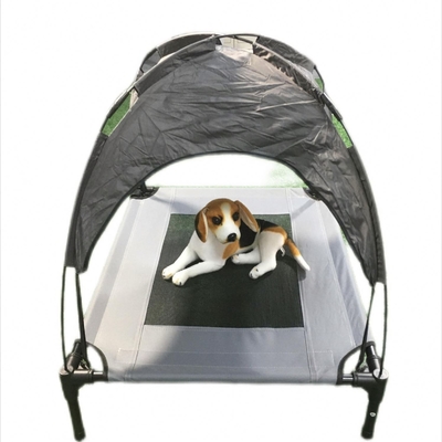 Tenda ideal para acampar y viajar con mascotas gris/marrón/rojo