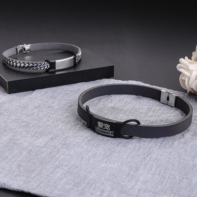 40 HQ Carga 168 Conjunto de etiqueta de silicona personalizada con logotipo de acero inoxidable