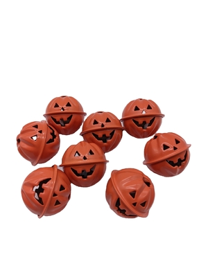 Campanillas de calabaza de electroplacado verde para decoración y embellecimiento del árbol de Halloween