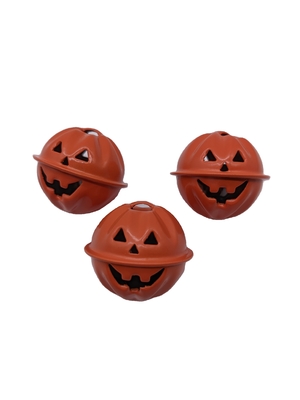 Campanillas de calabaza de electroplacado verde para decoración y embellecimiento del árbol de Halloween