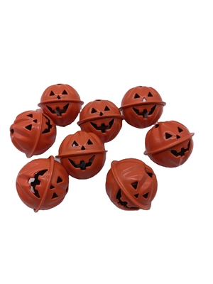 Campanillas de calabaza de electroplacado verde para decoración y embellecimiento del árbol de Halloween