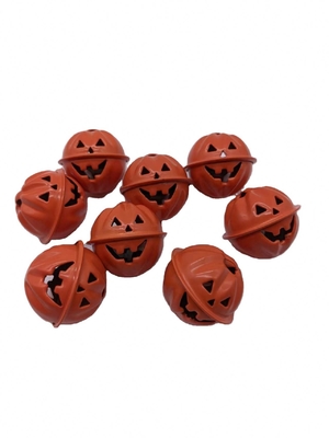 Campanillas de calabaza de electroplacado verde para decoración y embellecimiento del árbol de Halloween