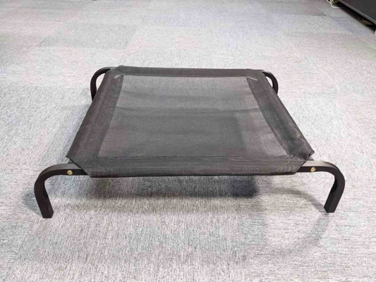 Cama de perro plegable portátil negra transpirable para perros pequeños y medianos