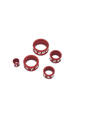 Anillo de identificación de aluminio para las patas de las palomas de loro
