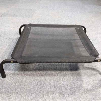 Electróforesis Tubo de acero de gran tamaño plegable cama de mascotas cuna de mascotas cama de perro elevada cama de malla