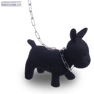 Collar para perros de acero inoxidable con cuerda de metal y cadena a prueba de mordeduras