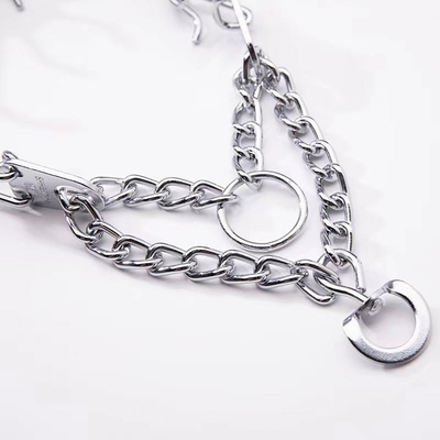 Collar de perro de acero inoxidable con tamaño y material personalizados