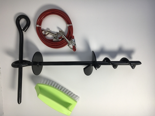 Cables de acero estacas para viajes al aire libre mascotas al aire libre estacas para perros camping tienda de campaña pernos de tierra